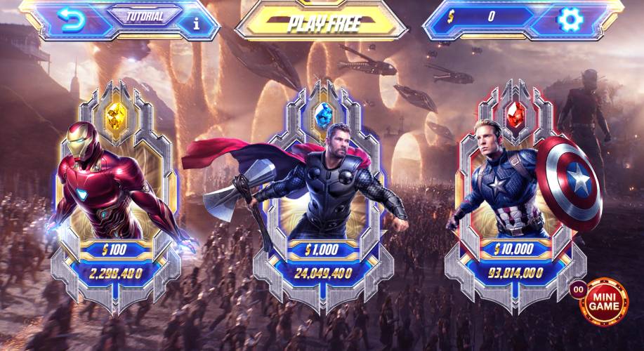 Siêu phẩm game nổ hũ Avenger đặc sắc, cực hấp dẫn